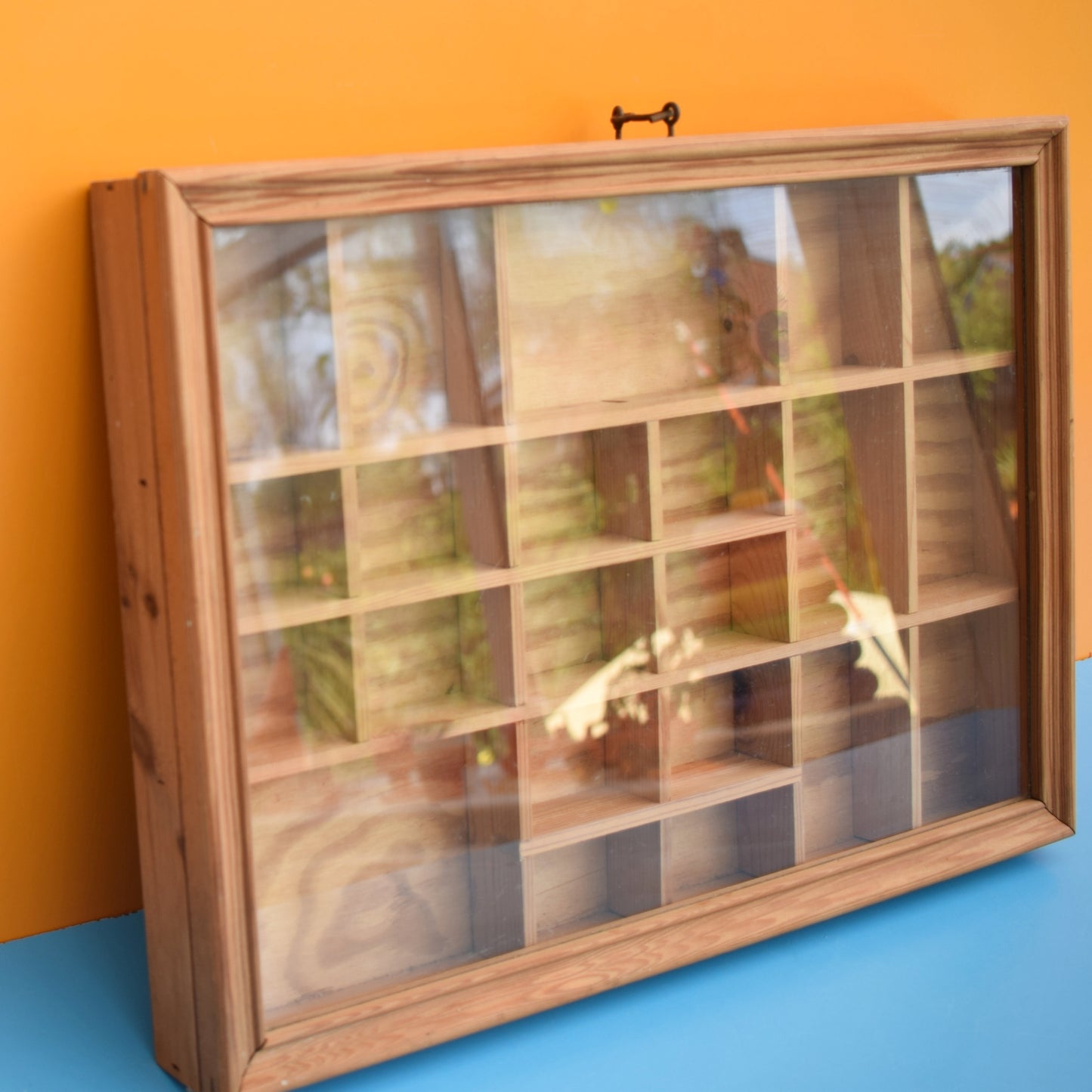 Vintage 1970s Glazed Display Unit - Miniature Collections