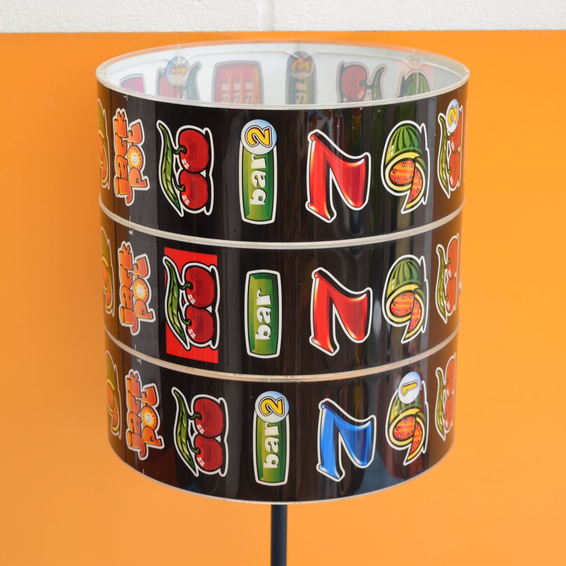 Vintage 1990s Table Lamp - Fruit Machine Shade by Vintage