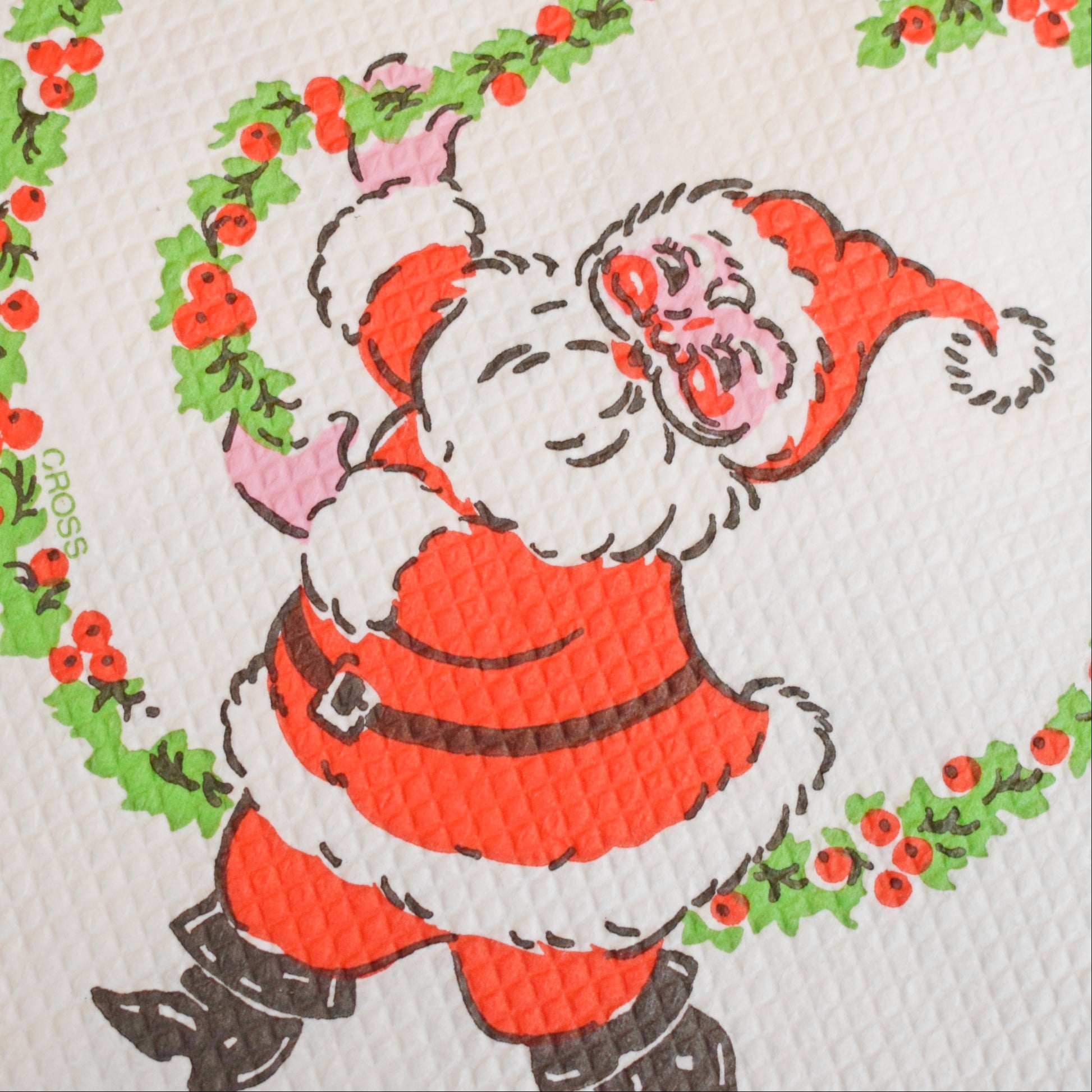 Vintage 1960s Kitsch Christmas Paper Napkins by Vintage