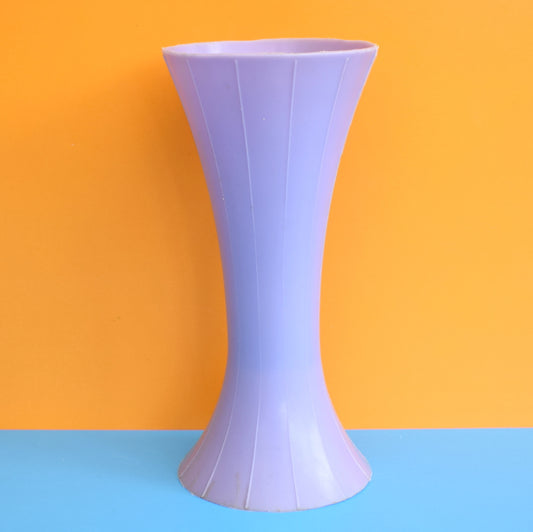 Vintage 1950s Plastic Tall Vase - Lilac
