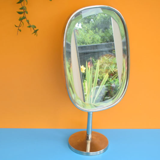 Vintage 1970s Chrome Quality Dressing Table Mirror