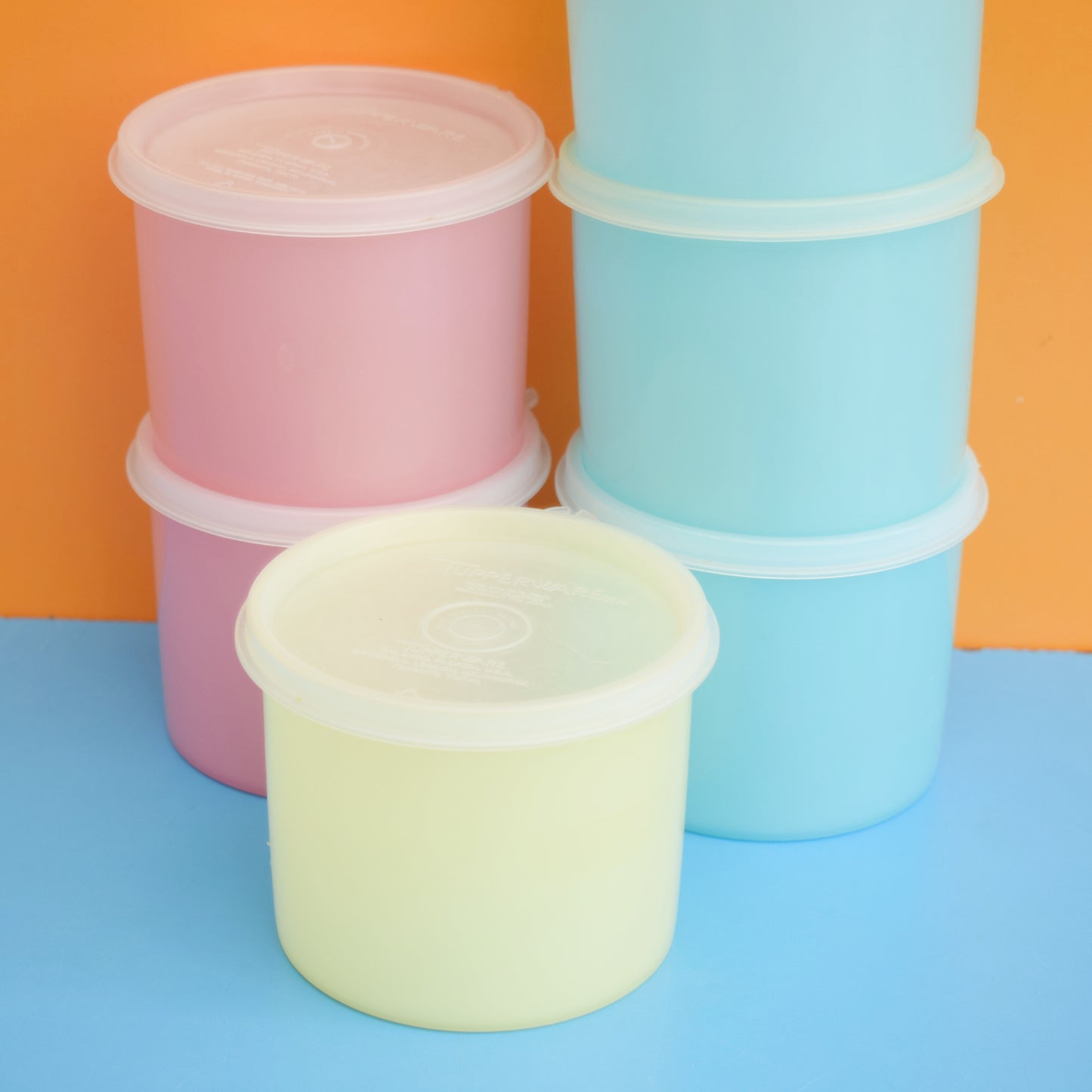 Vintage 1960s Plastic Tupperware Containers