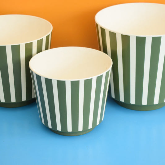 Vintage 1960s Plastic West German Planters by Vintage