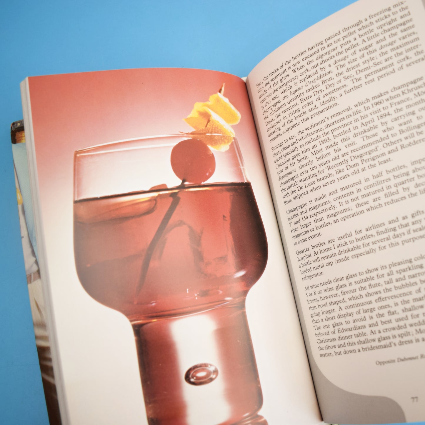 Vintage 1980s Cocktail Book & Sign