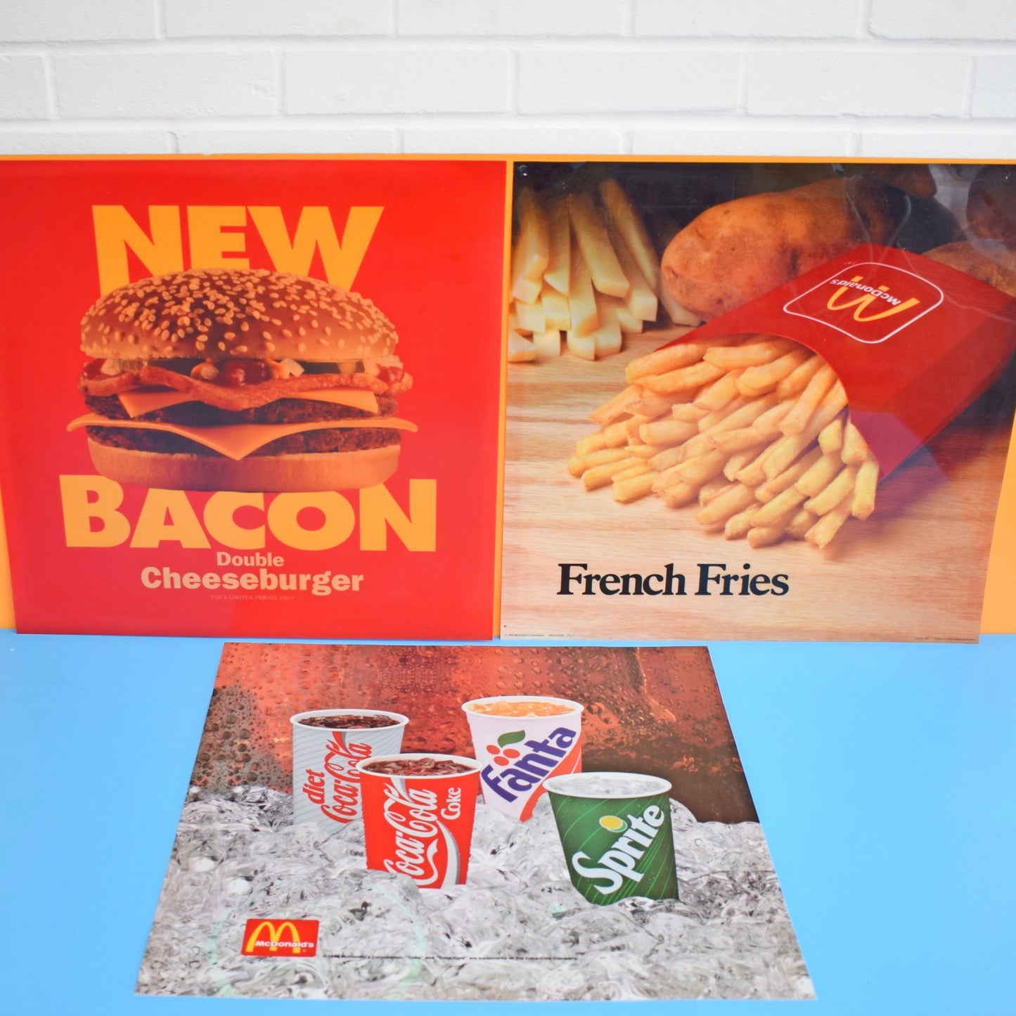 Vintage 1980s Rare McDonald's Drive In Signs