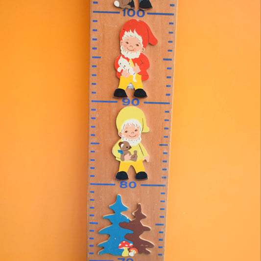 Vintage 1970s West German Wooden Height Chart by Vintage