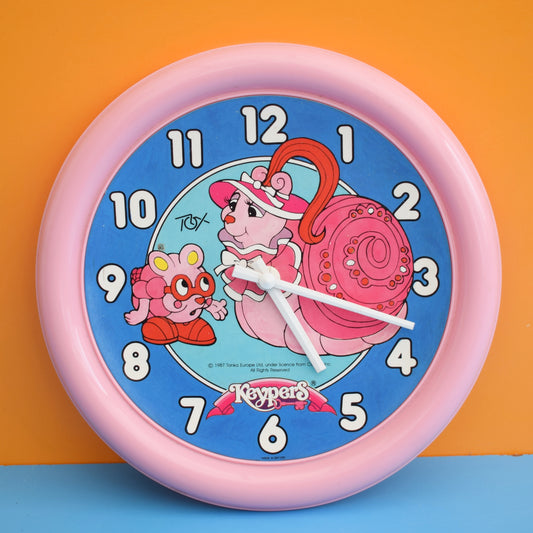 Vintage 1980s Keepers Wall Clock by Vintage