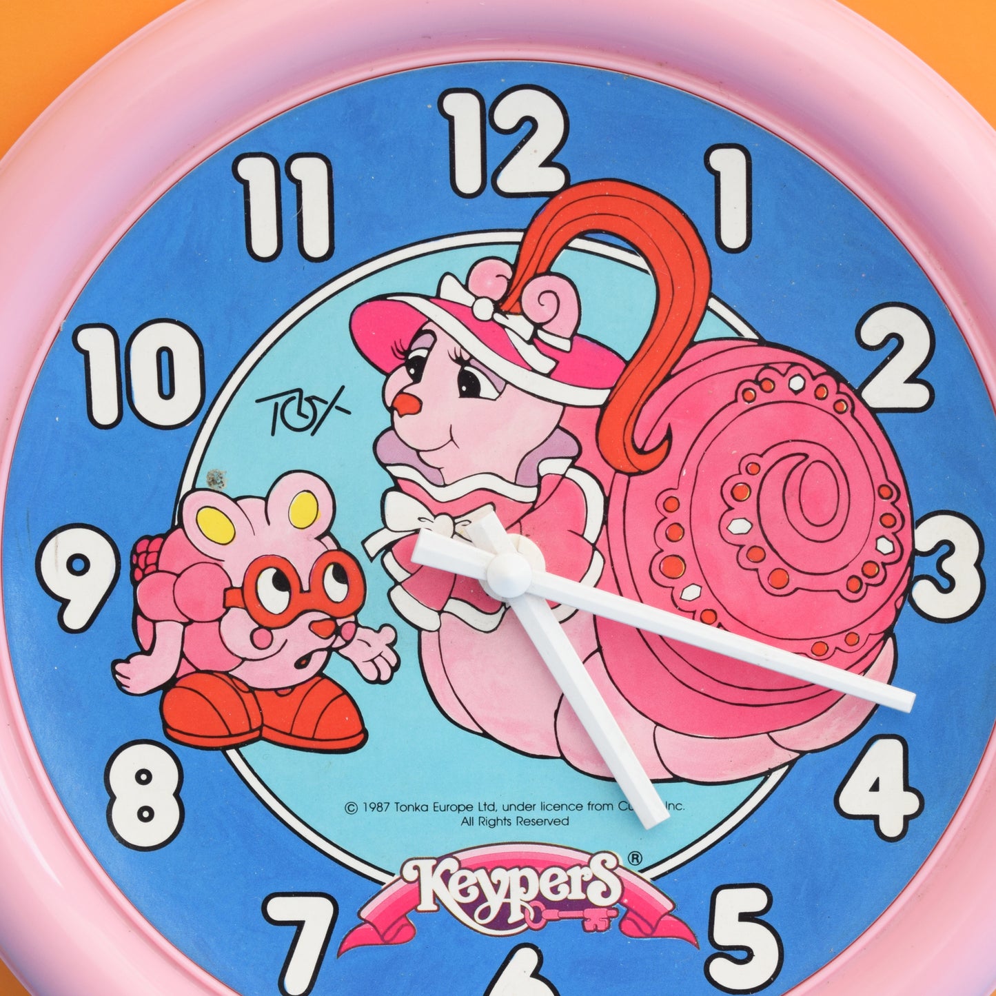 Vintage 1980s Keepers Wall Clock by Vintage