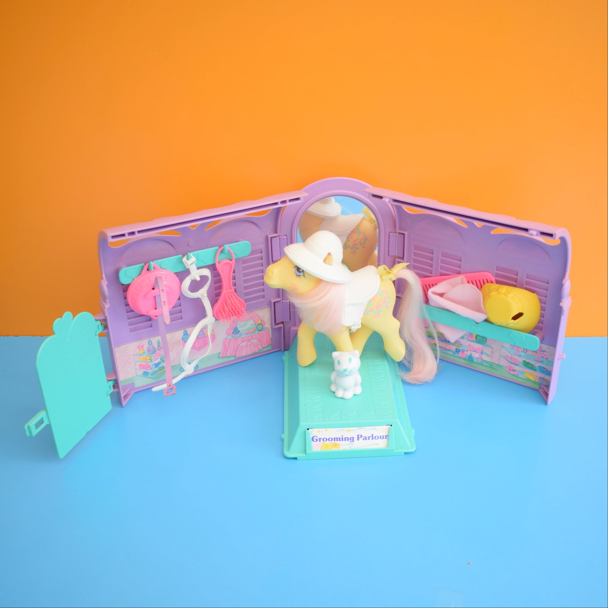 Vintage 1980s My Little Pony Grooming Parlour Box by Pineapple Retro