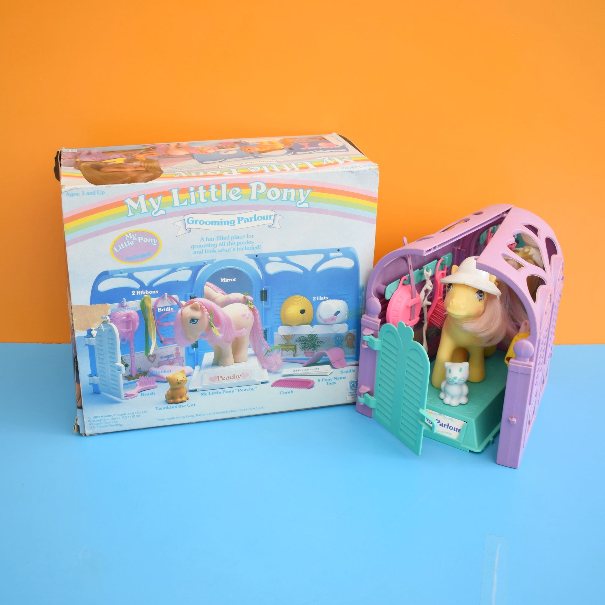Vintage 1980s My Little Pony Grooming Parlour Box by Pineapple Retro