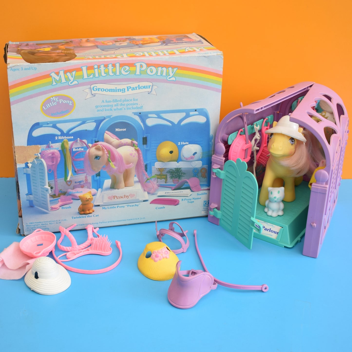 Vintage 1980s My Little Pony Grooming Parlour Box by Pineapple Retro