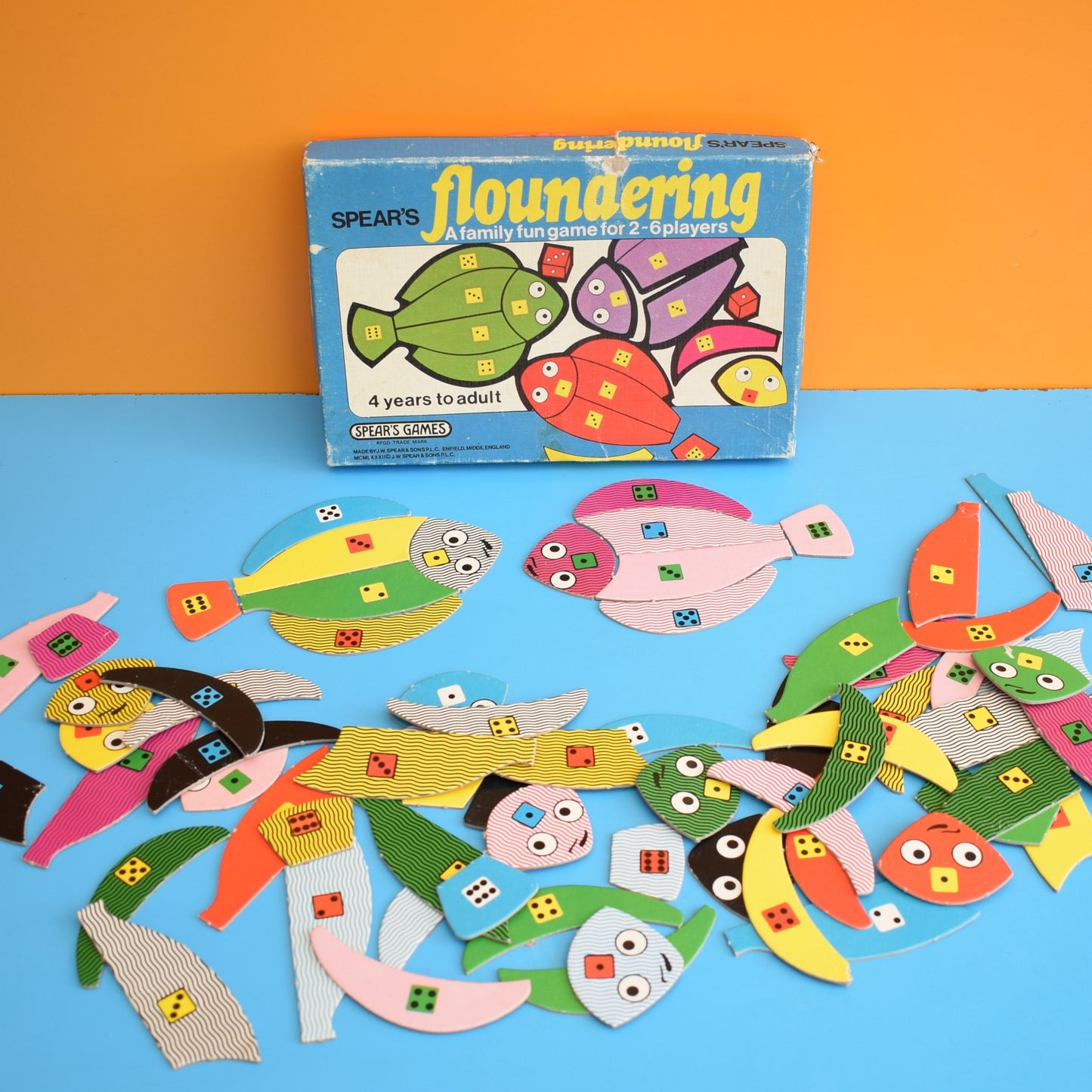 Vintage 1970s Spears Game - Floundering by Pineapple Retro