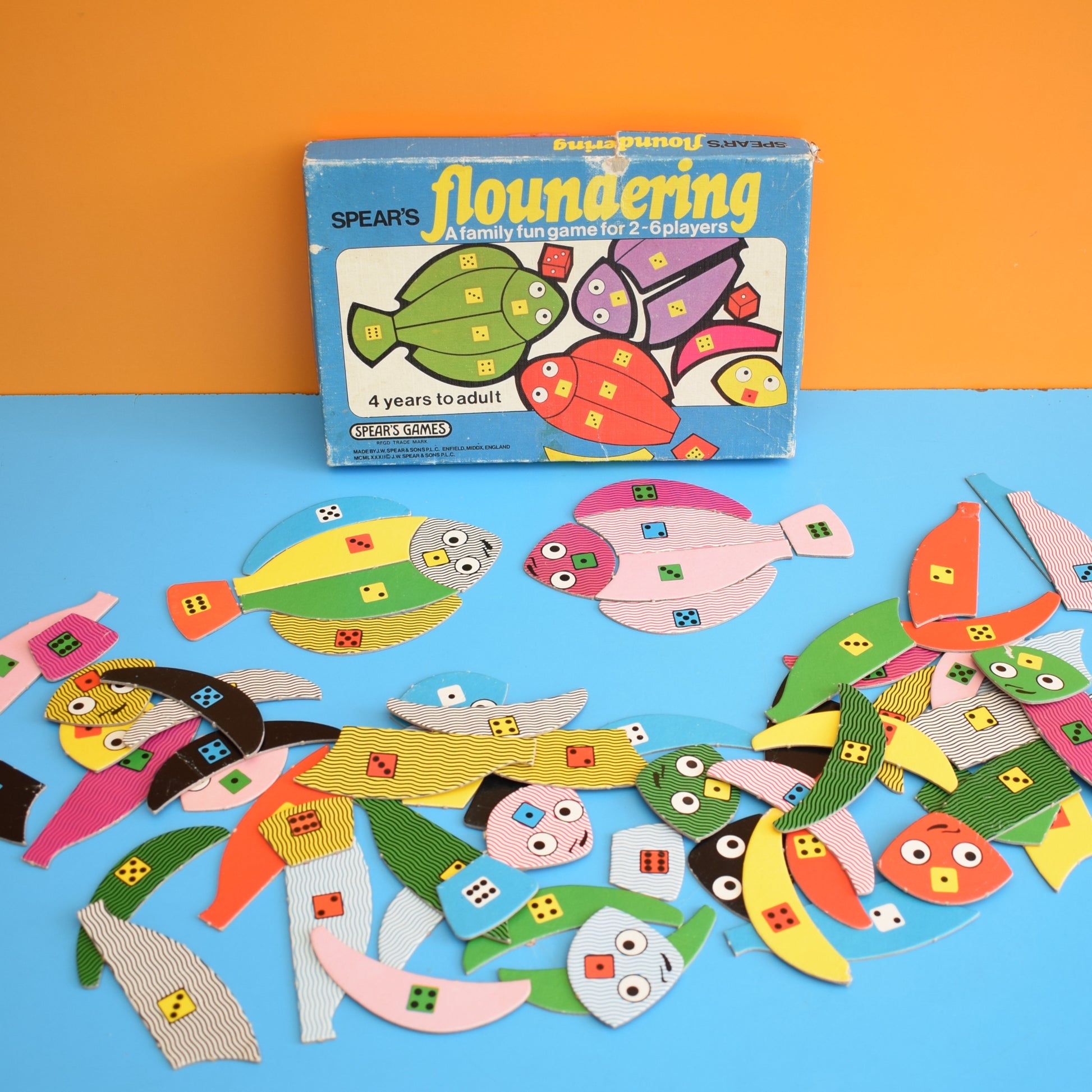 Vintage 1970s Spears Game - Floundering by Pineapple Retro