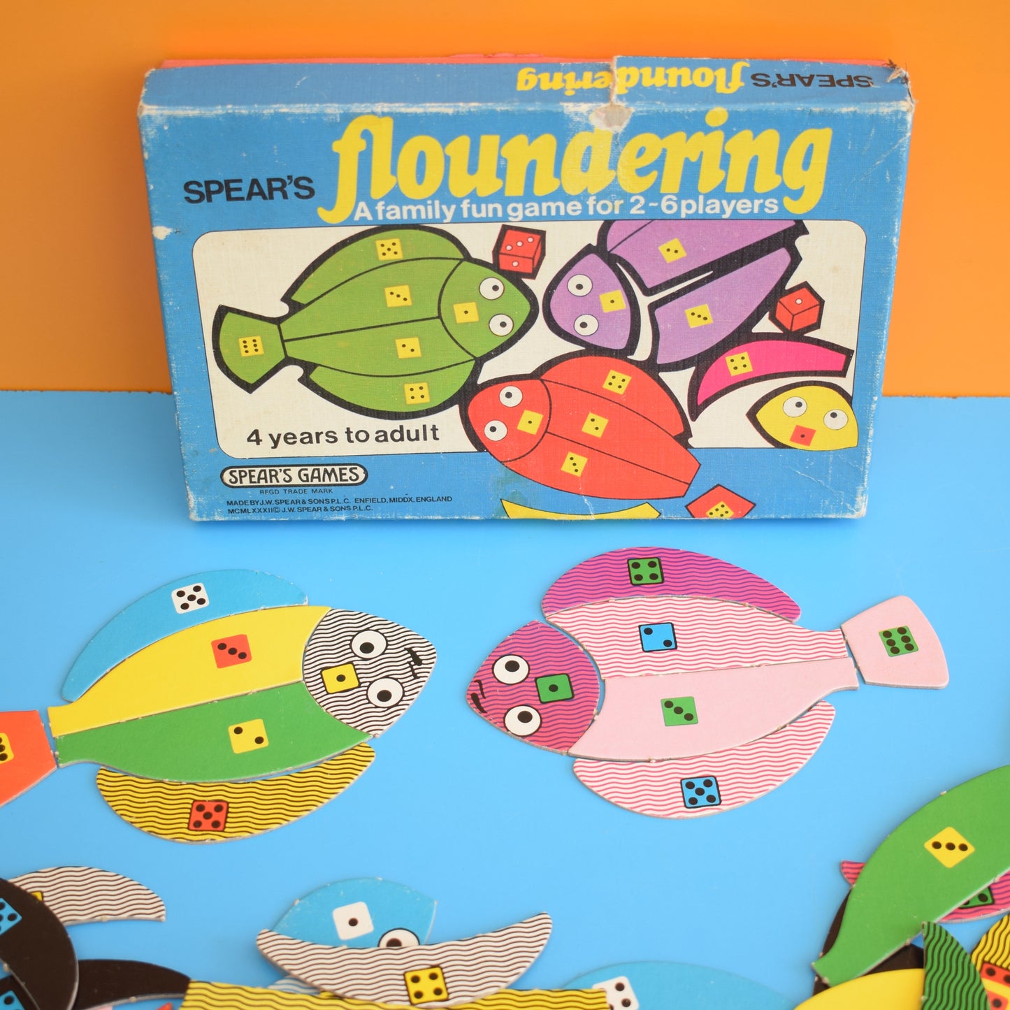 Vintage 1970s Spears Game - Floundering by Pineapple Retro