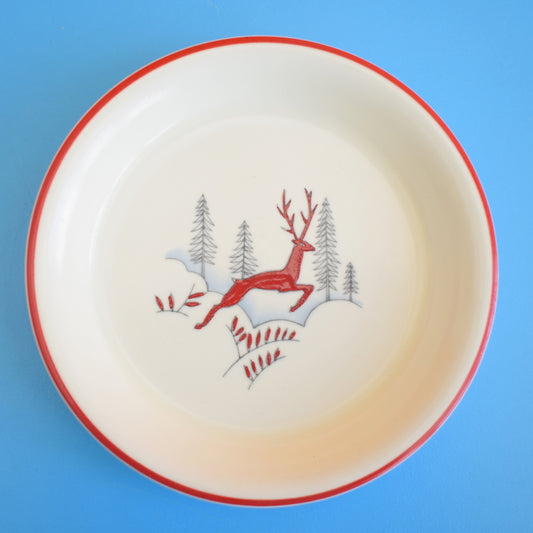 Vintage 1950s Crown Devon Stockholm - Stag Dish