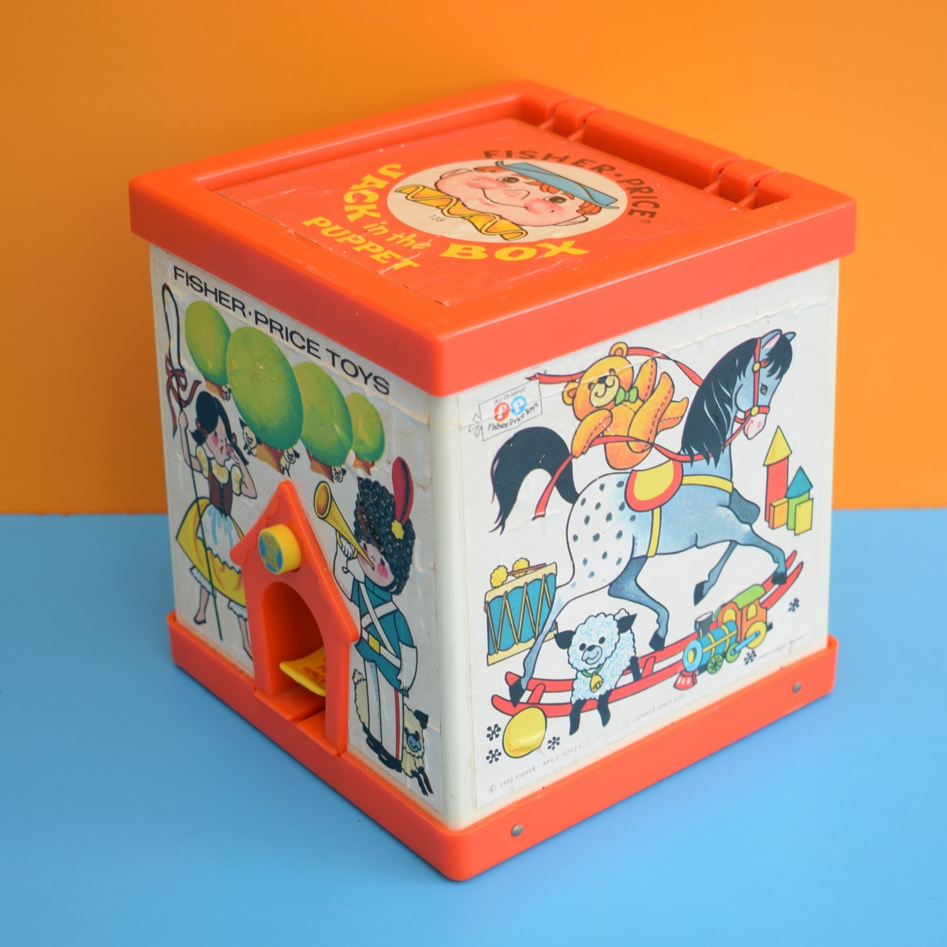 Vintage 1970s Fisher Price Jack In The Box – Pineapple Retro Vintage 1970s Fisher Price Jack In The Box – Pineapple Retro