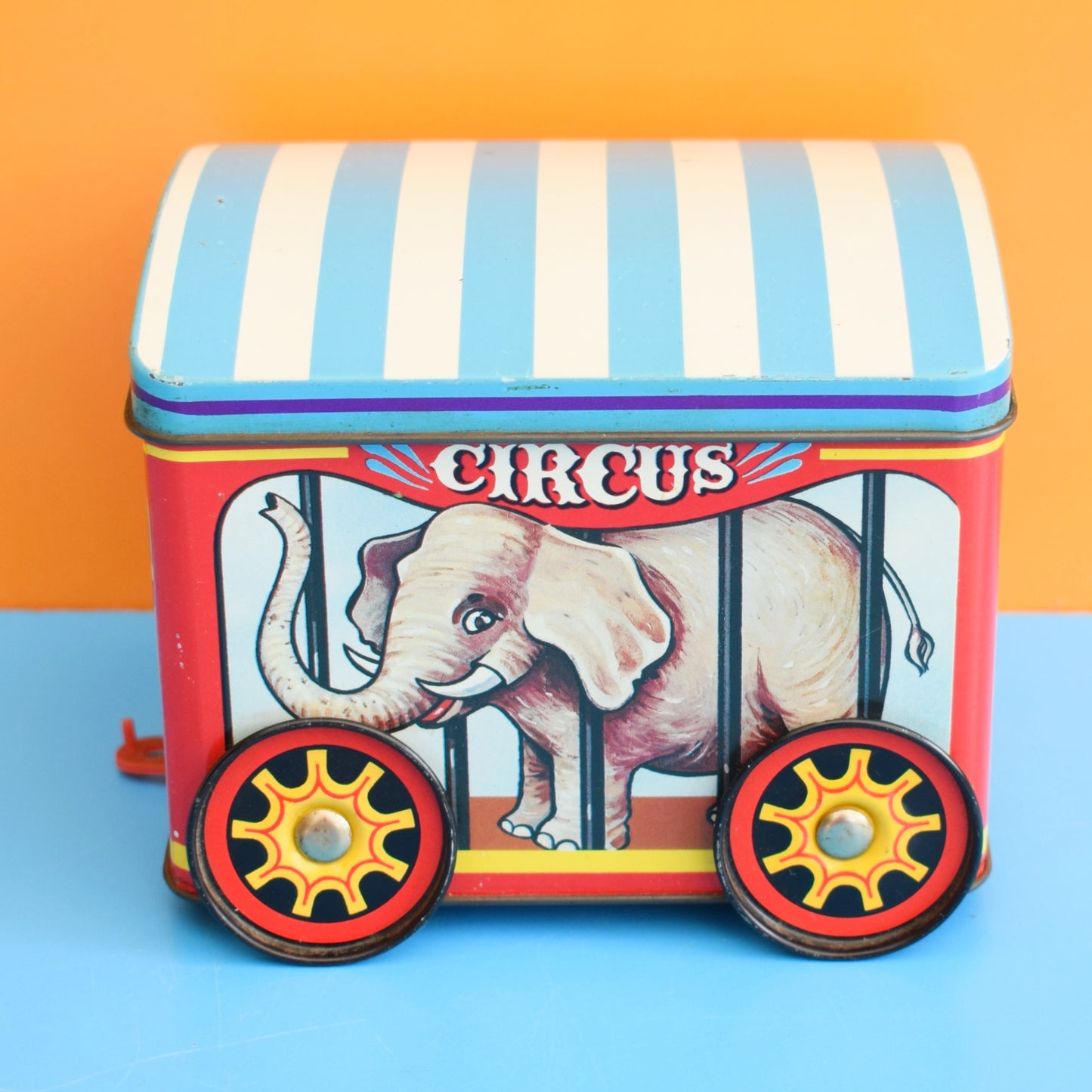 Vintage 1970s Metal Circus Train Tin - Cadbury's