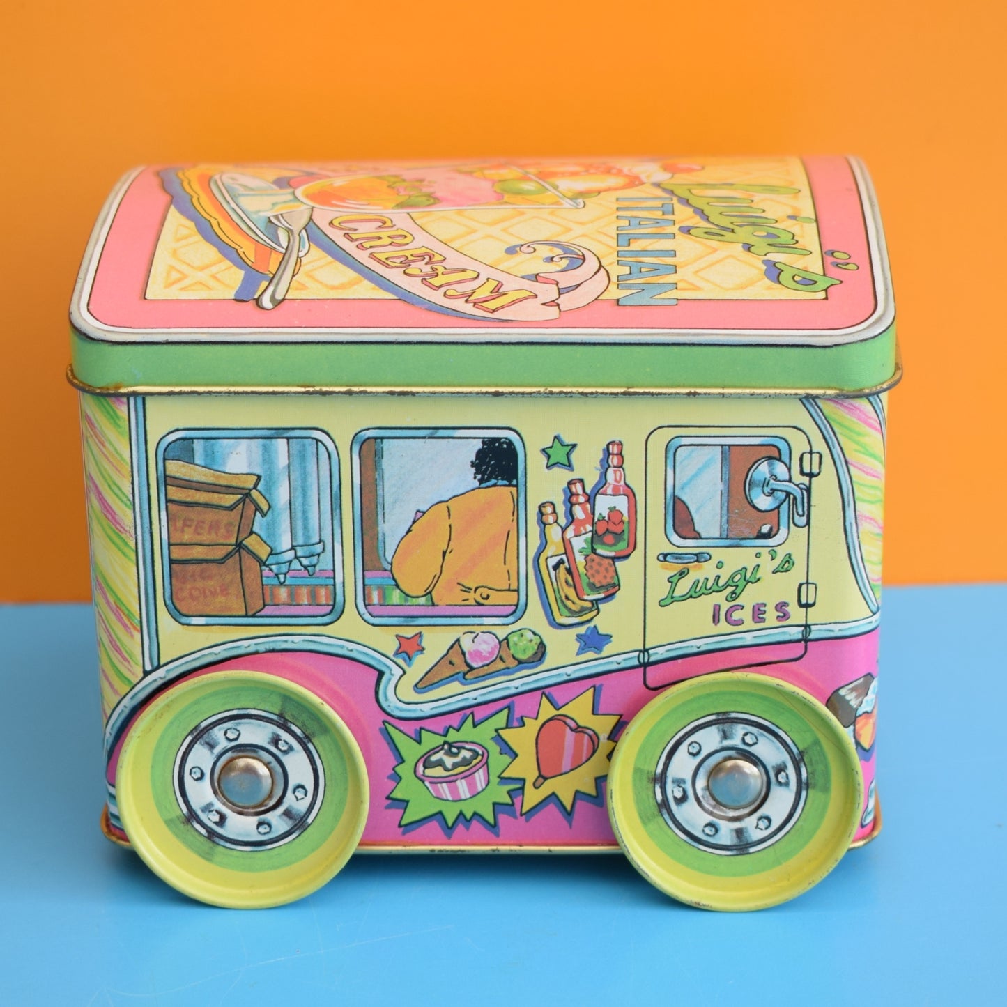 Vintage 1980s Ice Cream Van Tin - Wheels