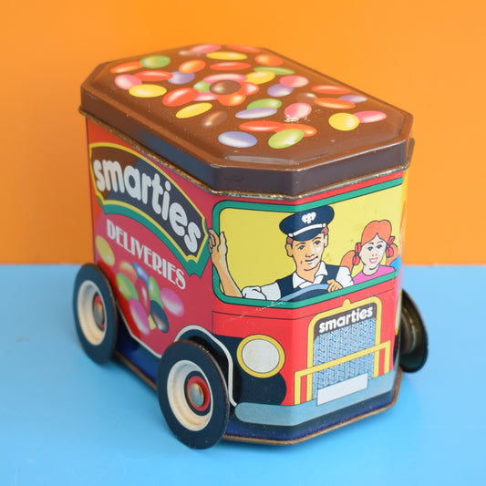 Vintage 1980s Delivery Van Tin -Smarties