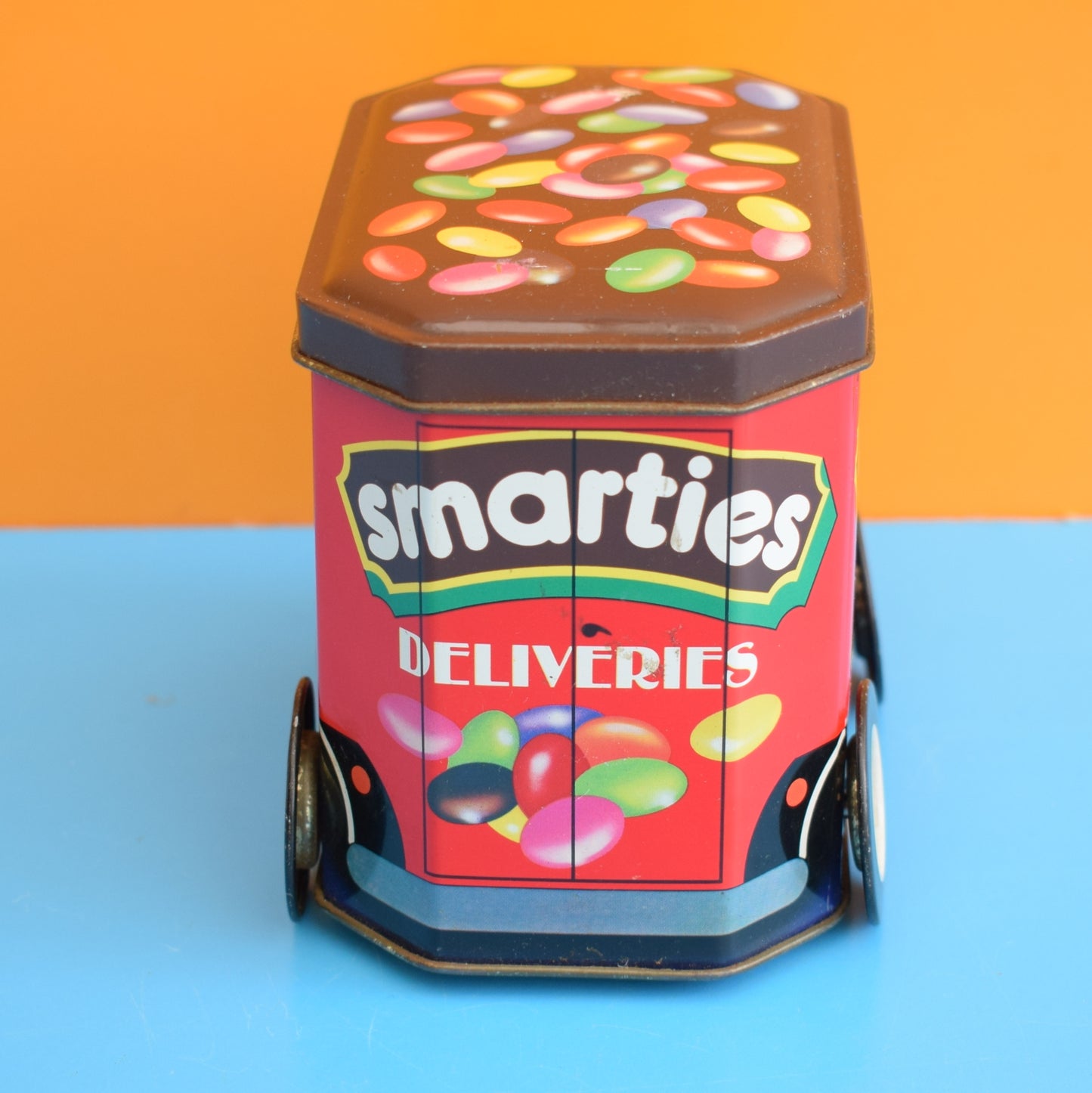 Vintage 1980s Delivery Van Tin -Smarties by Pineapple Retro