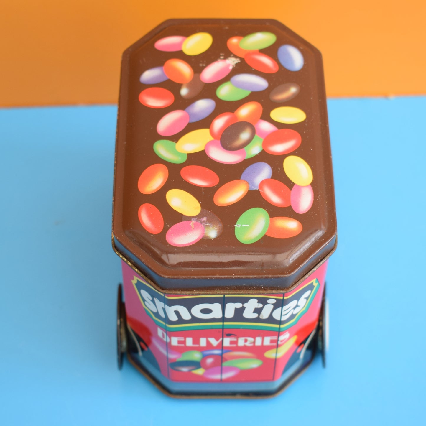 Vintage 1980s Delivery Van Tin -Smarties by Pineapple Retro