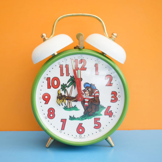 Vintage 1980s Monkey Alarm Clock - Moving by Vintage
