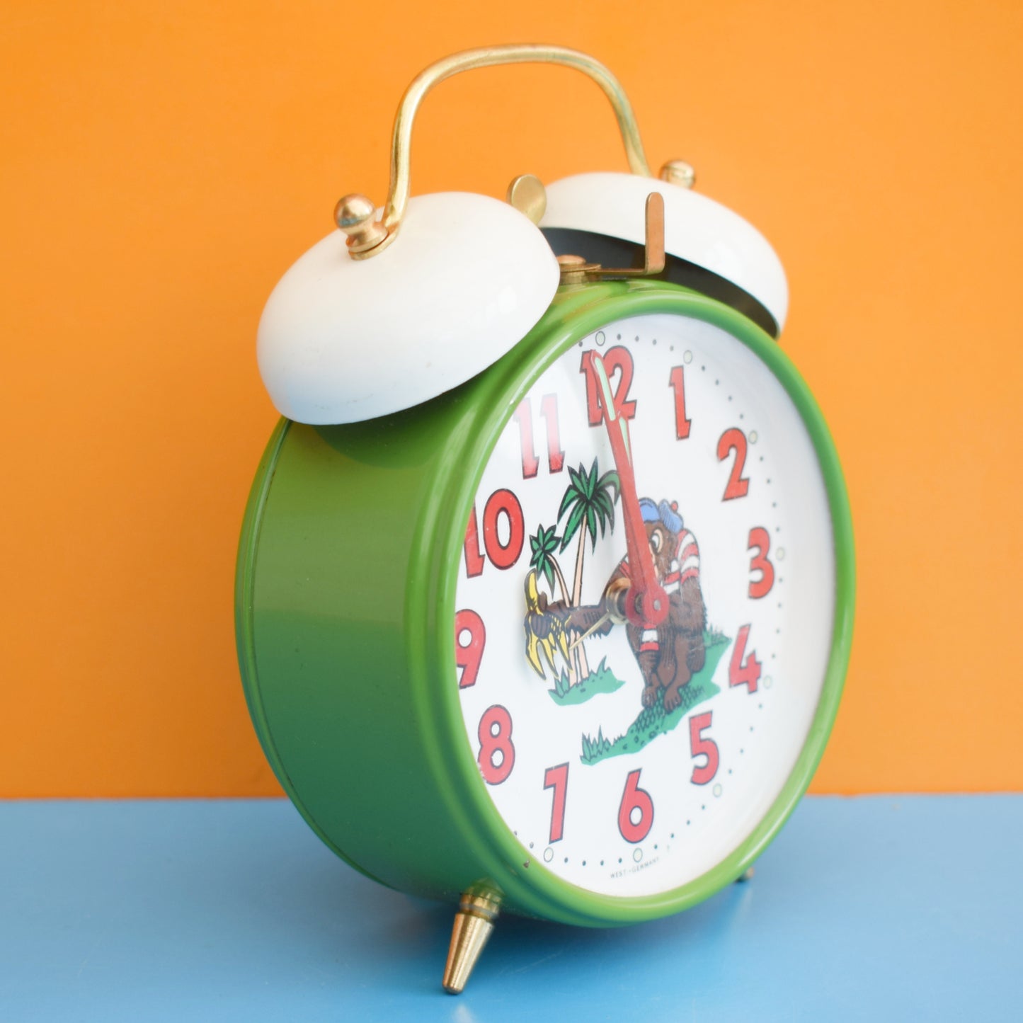 Vintage 1980s Monkey Alarm Clock - Moving
