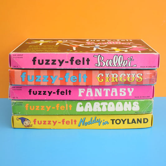 Vintage 1970s Fuzzy Felt - Various Sets
