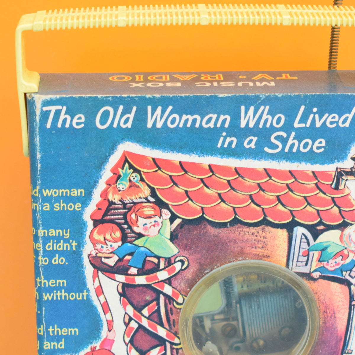 Vintage 1960s Fisher Price Music Box Tv Radio - Shoe Woman