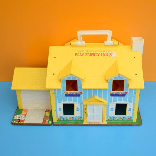 Vintage 1960s Fisher Price Play Family House - With Accessories