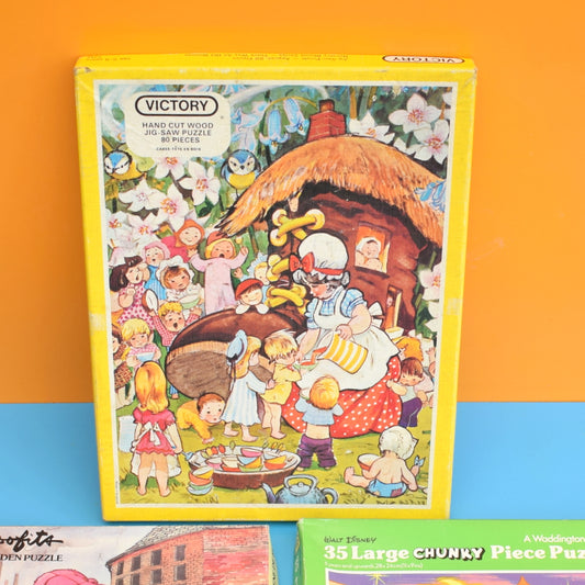 Vintage 1980s Jigsaw Puzzles - Boxed - Disney Etc