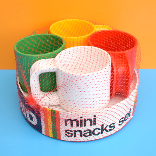 Vintage 1970s Ingrid Plastic Snack Set - Stacking