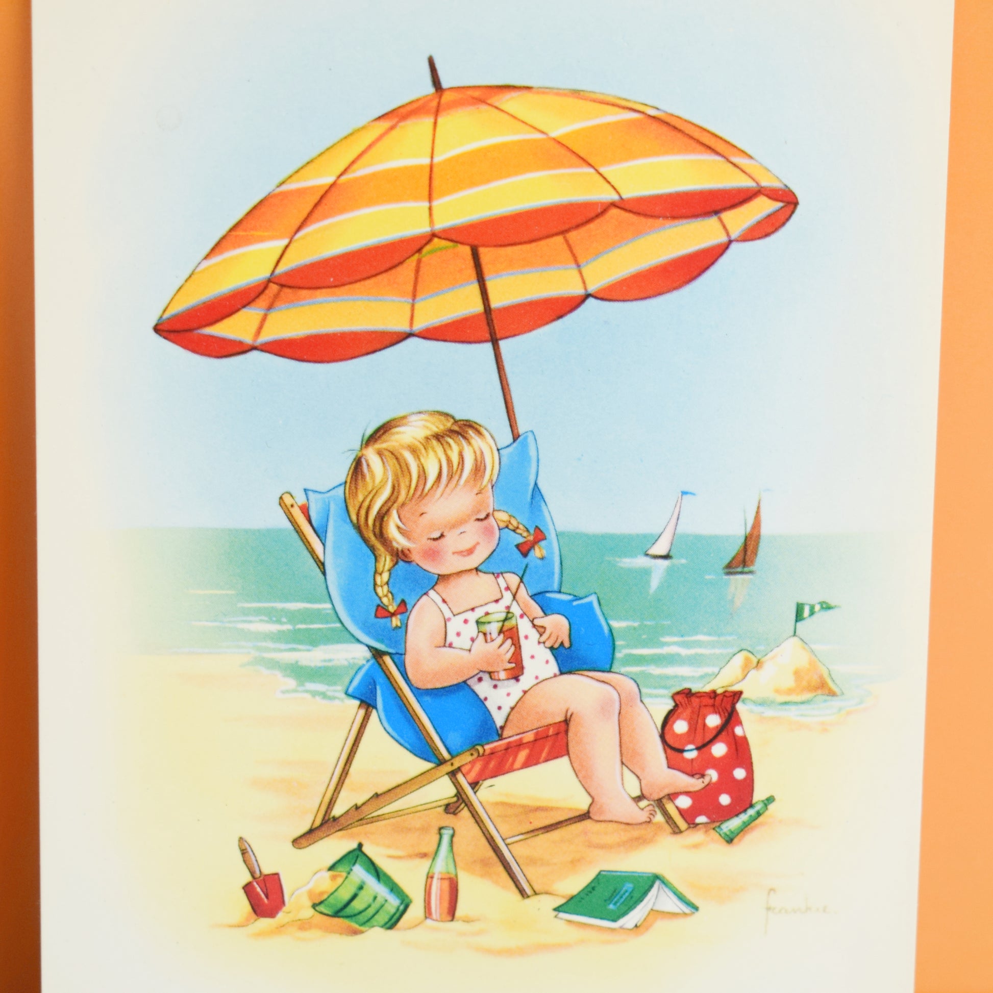 Vintage 1970s Frankie (Mabel Lucie Attwell Style) Postcards by Vintage