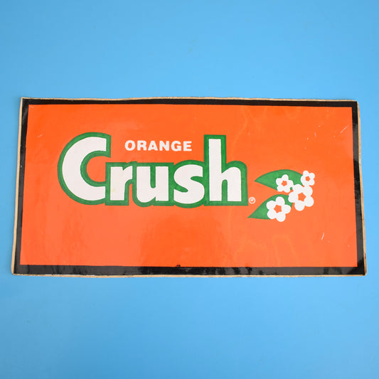 Vintage 1970s Orange Crush Large Sticker - Unused by Pineapple Retro