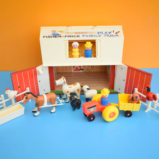 Vintage 1960s Fisher Price - Play Family Farm - With Animals