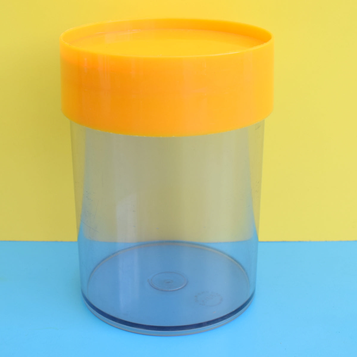 Vintage 1970s Plastic Container Erik Kold Denmark - Eggy Yellow
