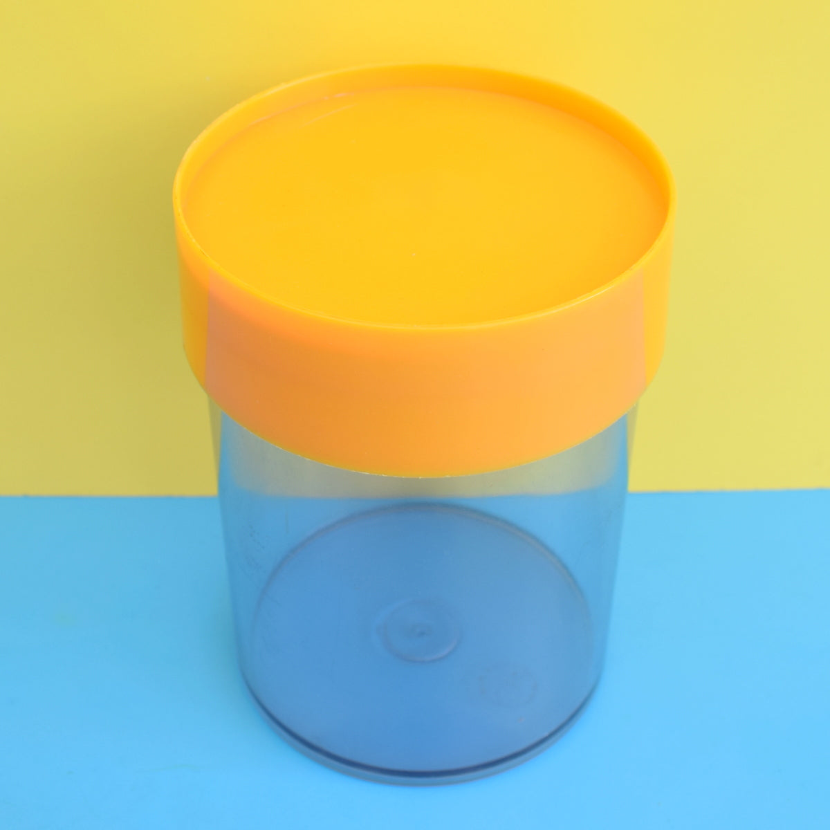 Vintage 1970s Plastic Container Erik Kold Denmark - Eggy Yellow