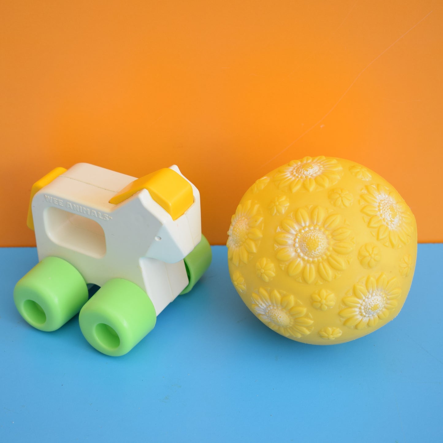 Vintage 1980s Playskool Wee Horse / Flower Jingle Ball by Pineapple Retro