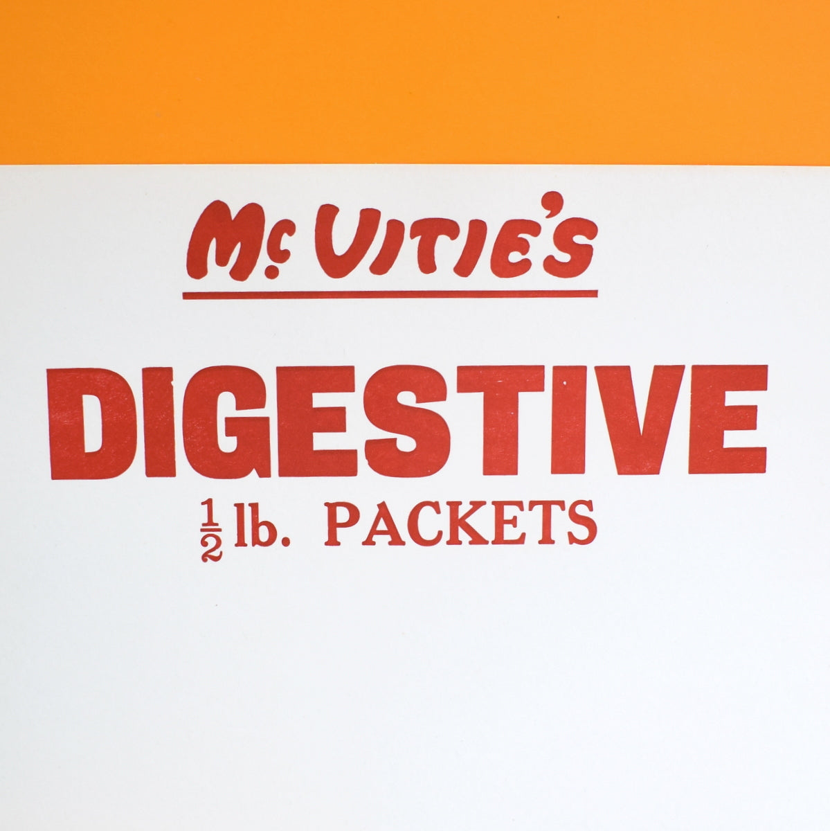 Vintage 1960s Shop Advertising Biscuit Signs - Mc Vitie's