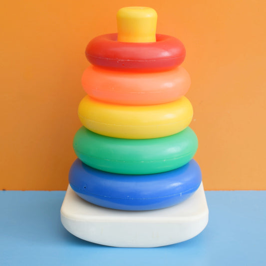 Vintage 1980s Fisher Price Stacking Rainbow