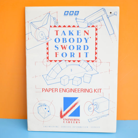 Vintage 1980s BBC Paper Engineering Kit by Pineapple Retro