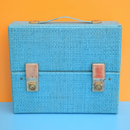 Vintage 1970s Cassette / Storage Case - Teal by Vintage