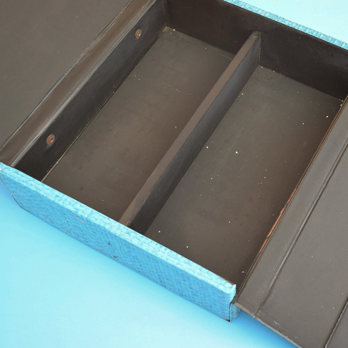 Vintage 1970s Cassette / Storage Case - Teal by Vintage