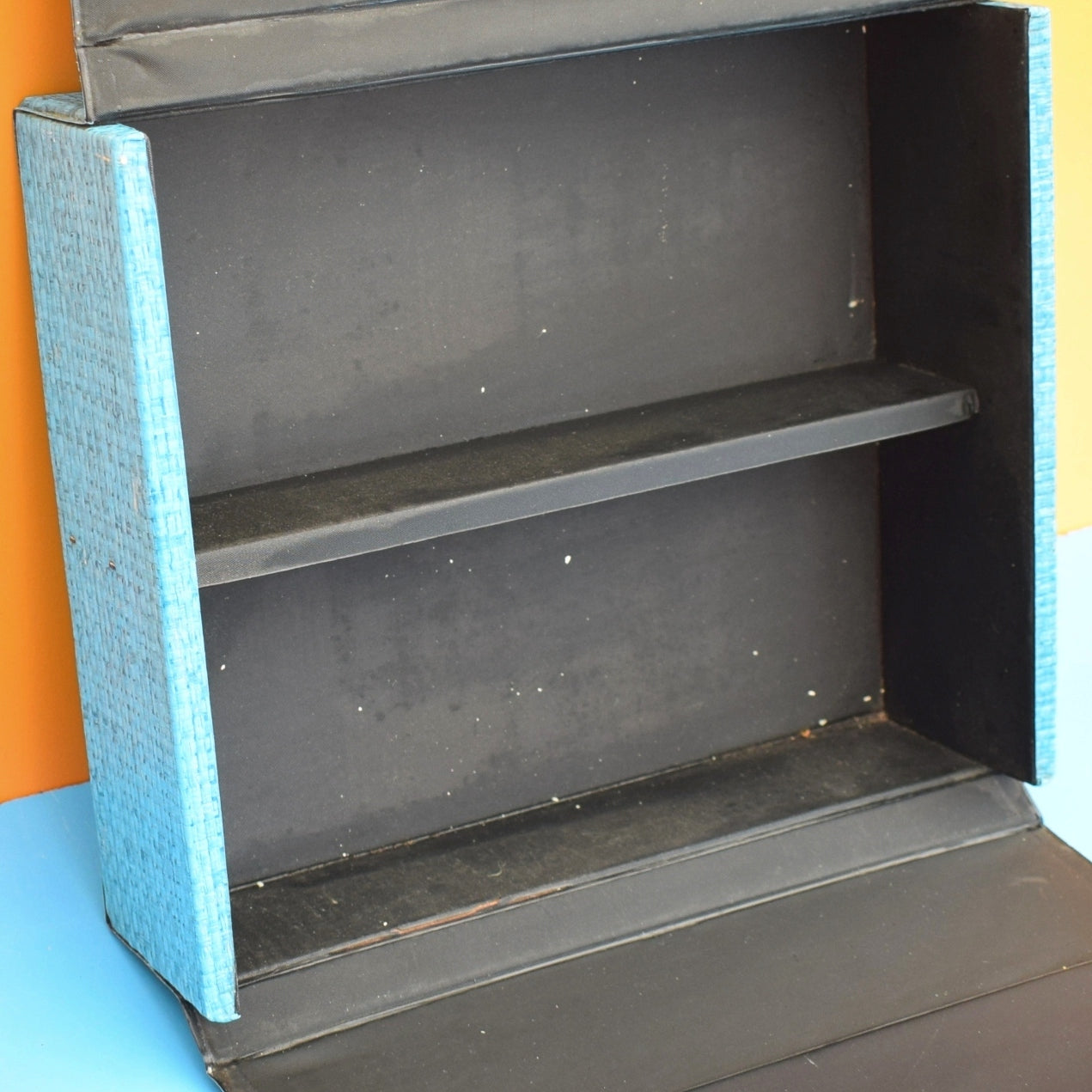 Vintage 1970s Cassette / Storage Case - Teal by Vintage