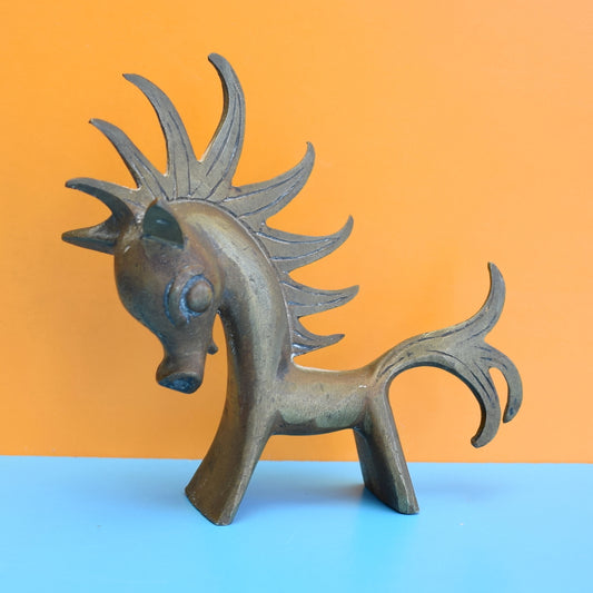Vintage Walter Bosse Style Brass Horse Figures