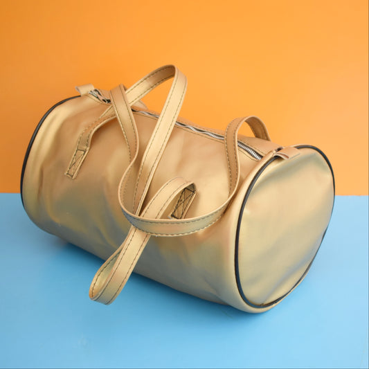 Vintage 1980s Gold Small Sports Bag