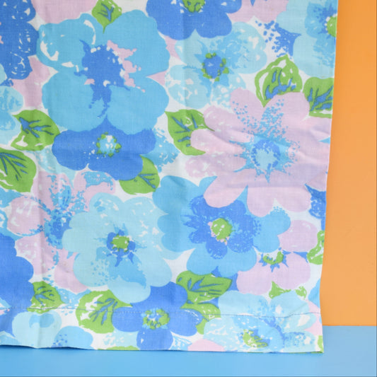 Vintage 1960s Pillowcases - Purple/ Blue by Vintage