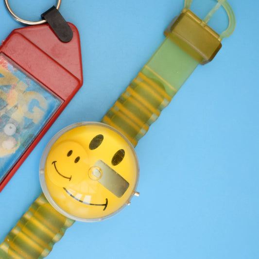 Vintage 1990s Bubble Watch/ Zig & Zag Keyring by Pineapple Retro