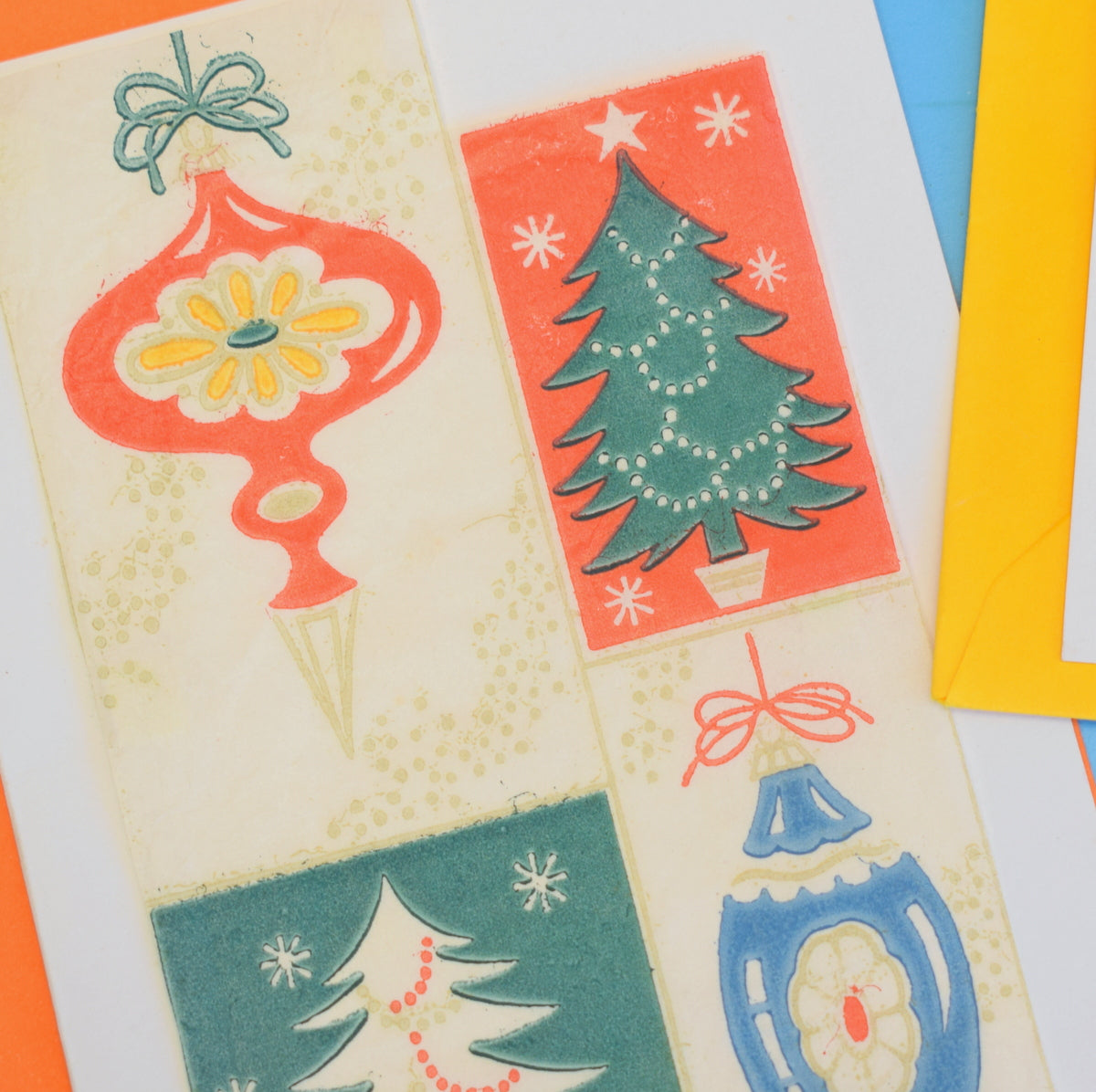 Vintage Handmade Kitsch Christmas Greeting Cards