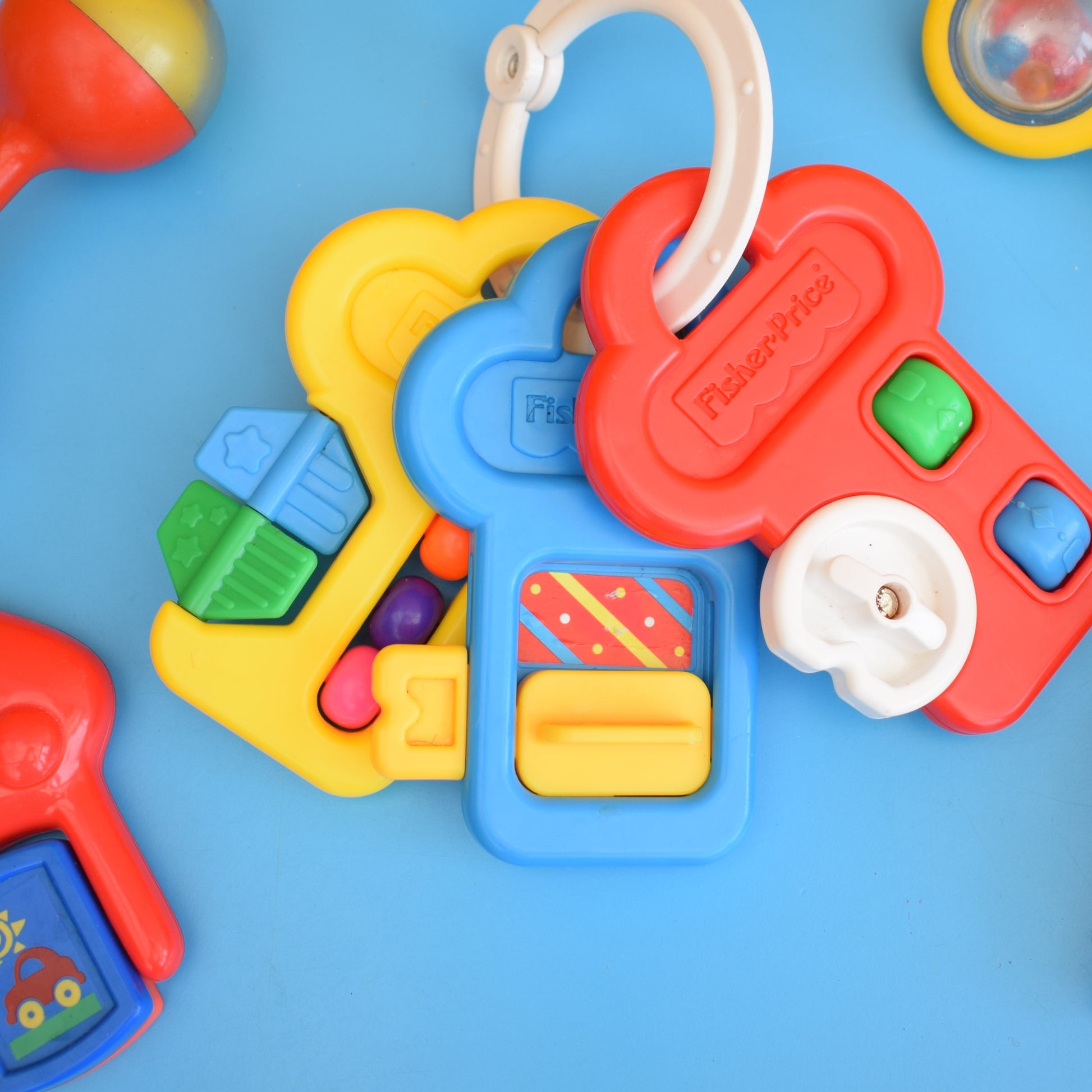 Vintage 1980s Mixed Plastic Baby Toys Bundle - Fisher Price by Pineapple Retro